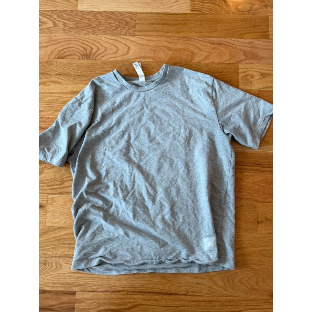 Alo Yoga Men's Classic Everyday T-Shirt – Gray (Size Large)
